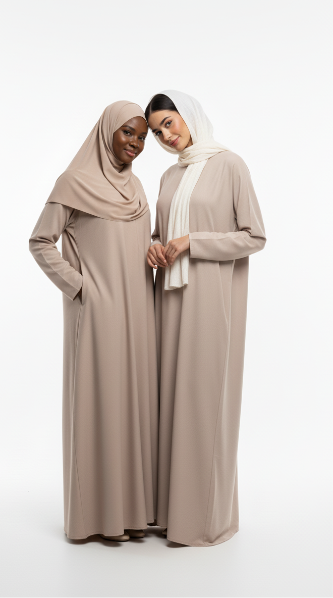 Breathable Zipper Abaya
