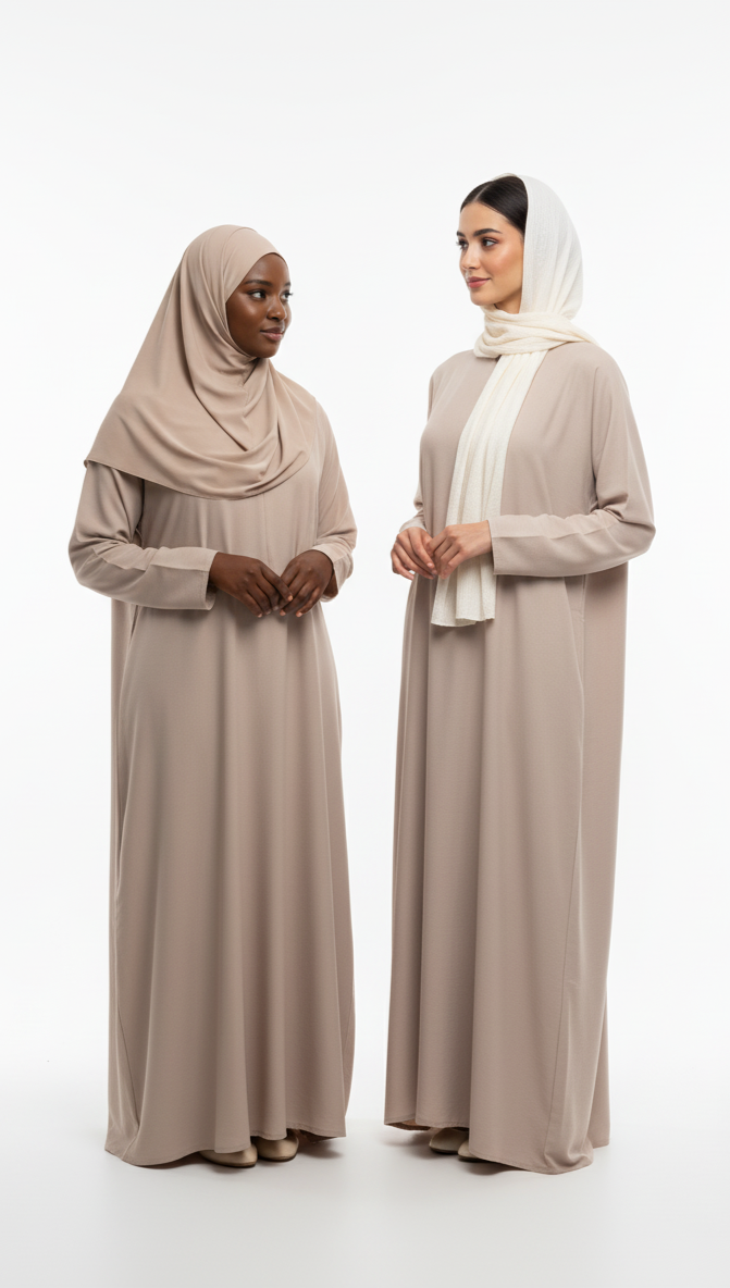 Breathable Zipper Abaya