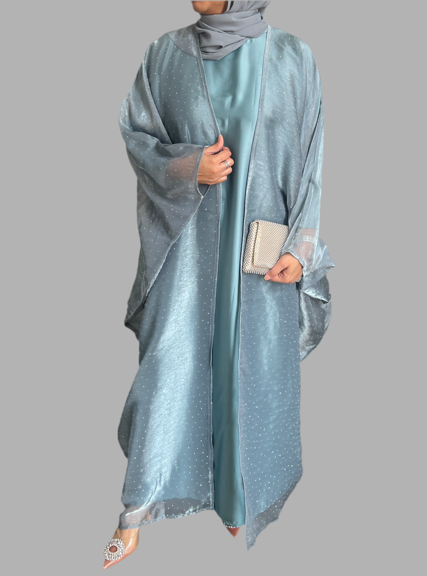 Jazah Organza abaya set