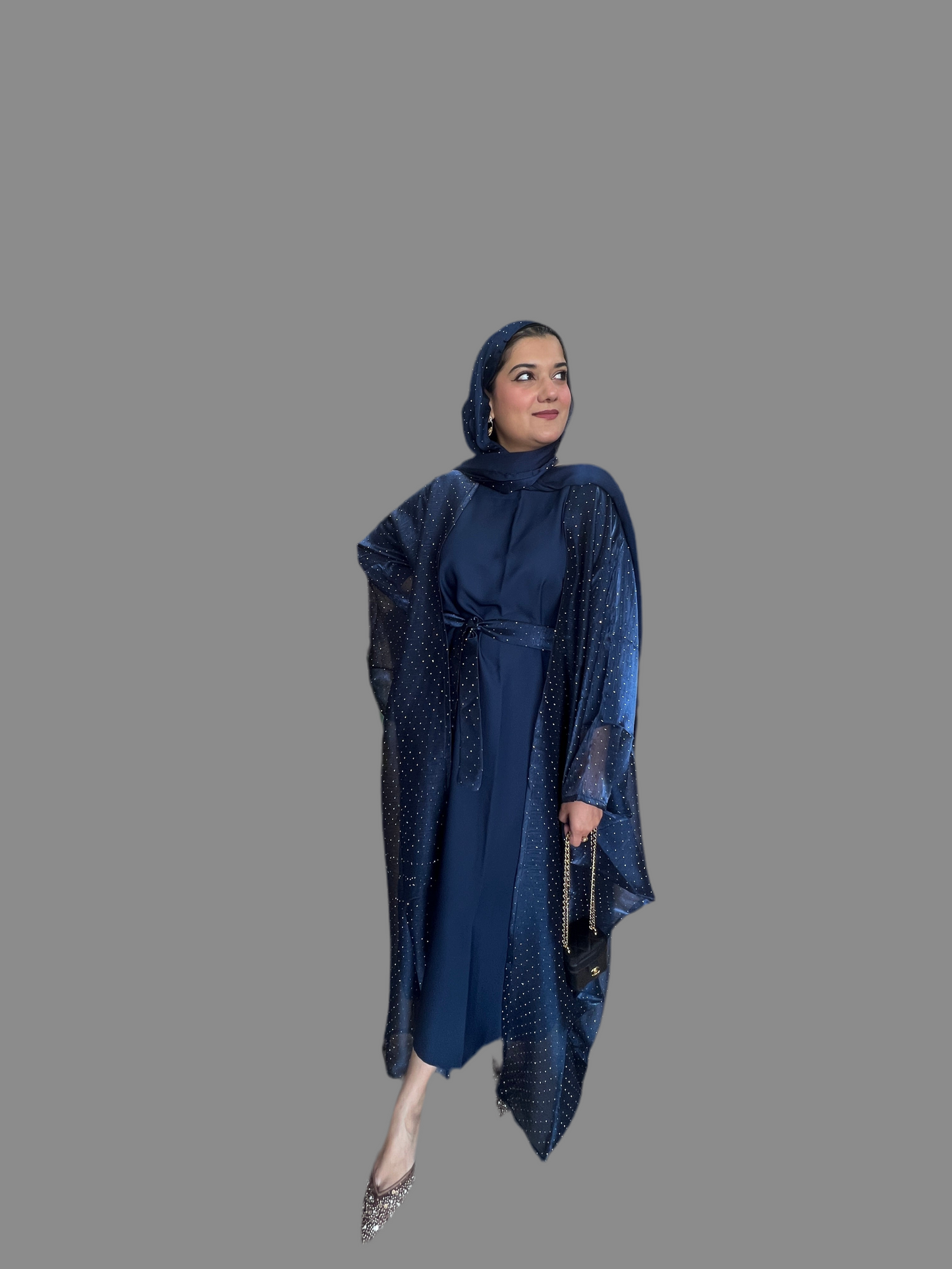 Jazah Organza abaya set