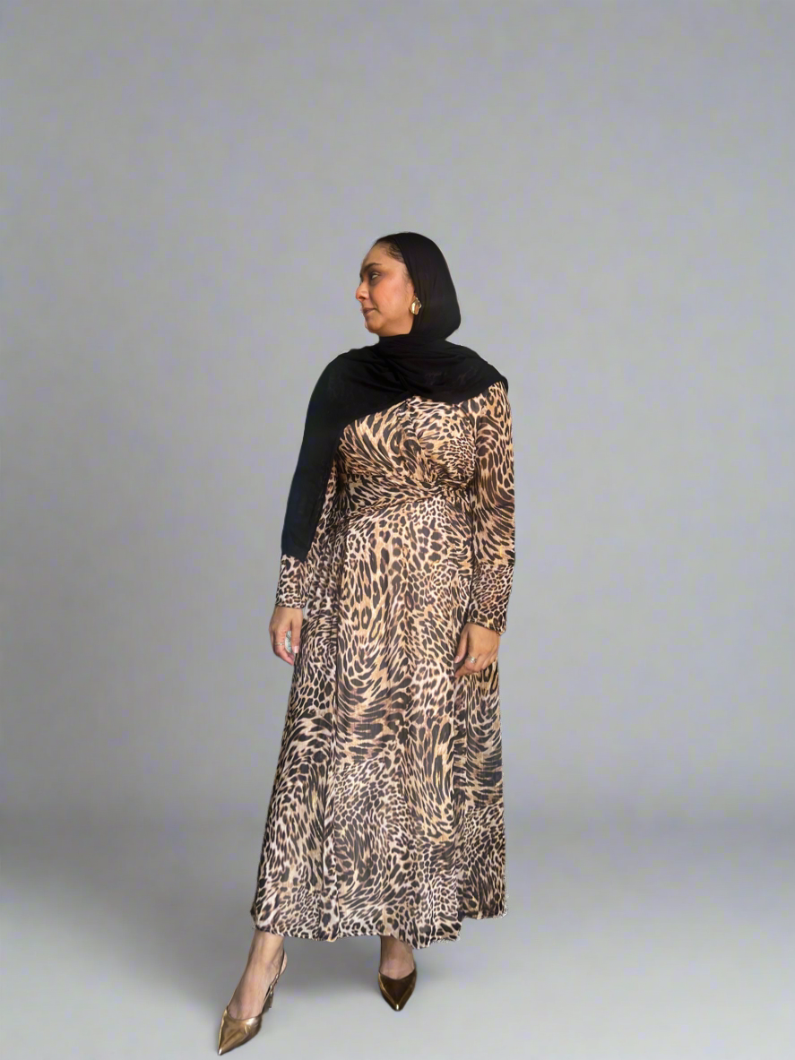 The Signature Leopard Maxi dress