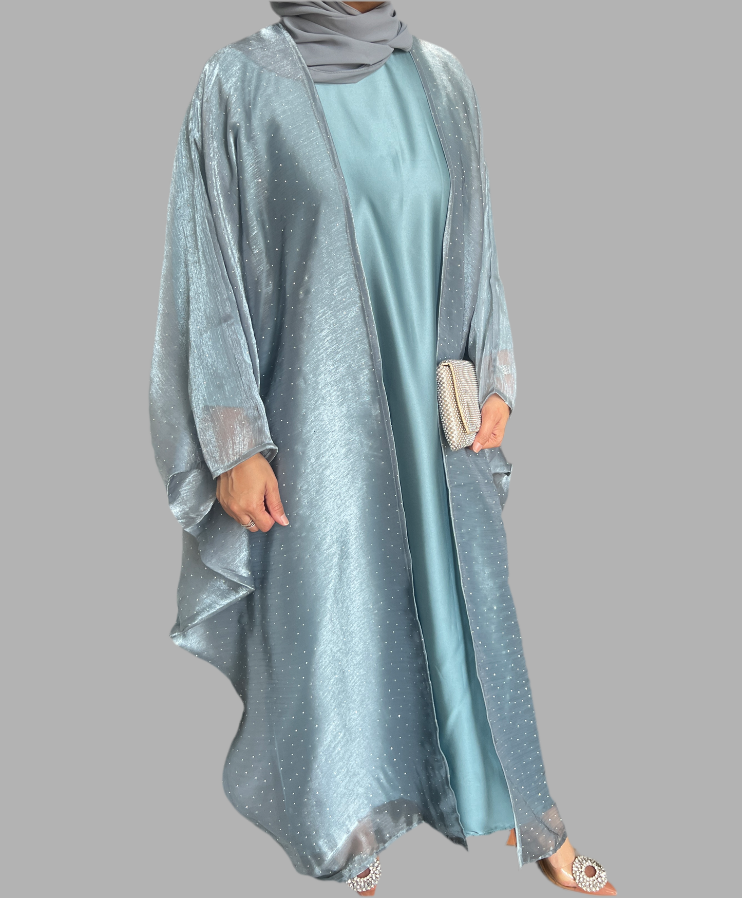 Jazah Organza abaya set
