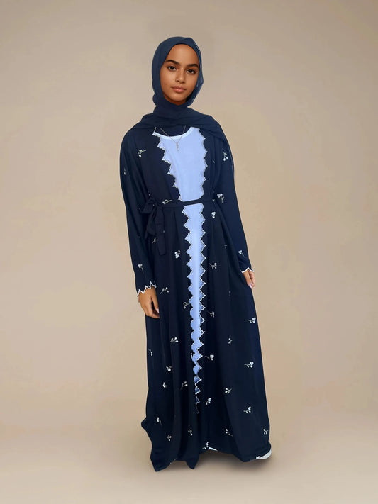 Dainty Bloom Abaya Set