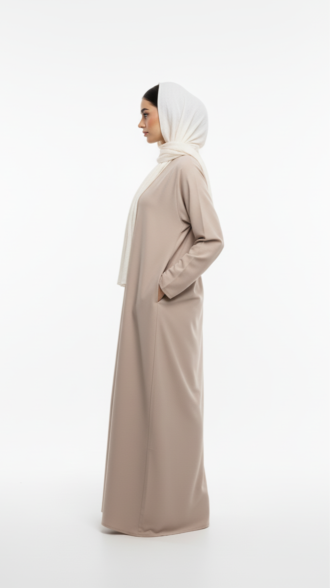 Breathable Zipper Abaya
