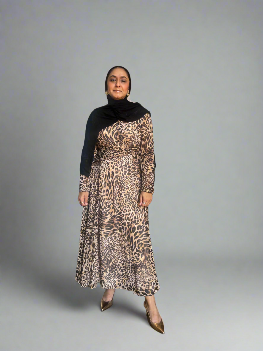The Signature Leopard Maxi dress