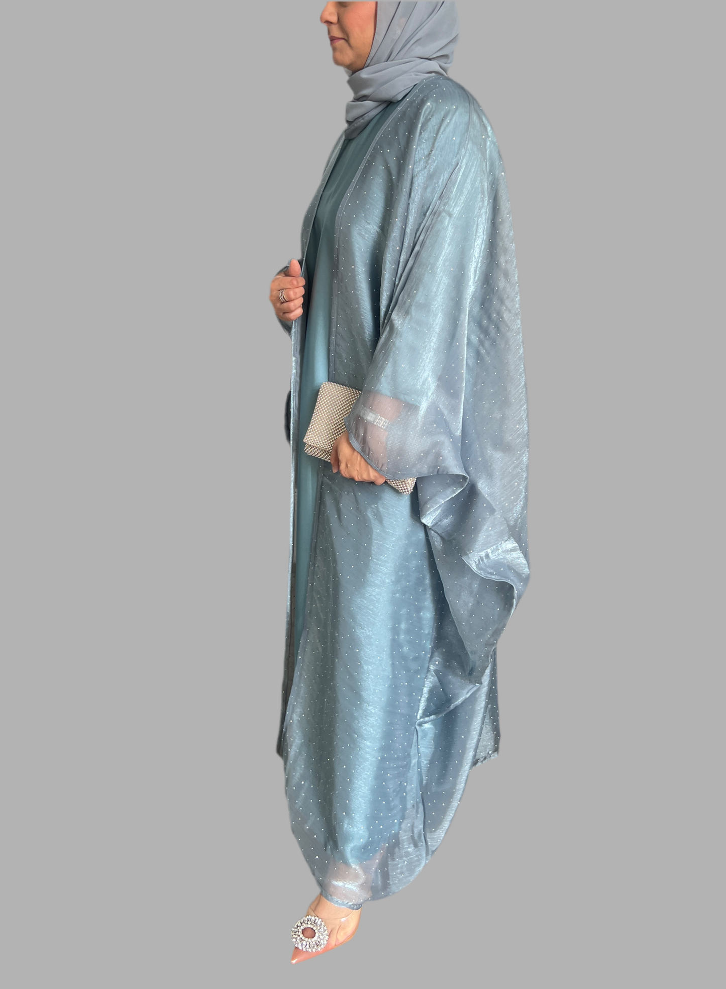 Jazah Organza abaya set