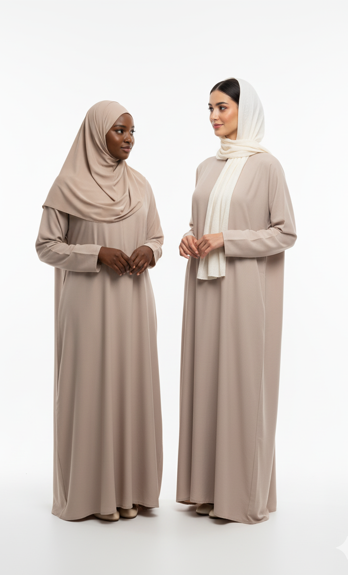 Breathable Zipper Abaya