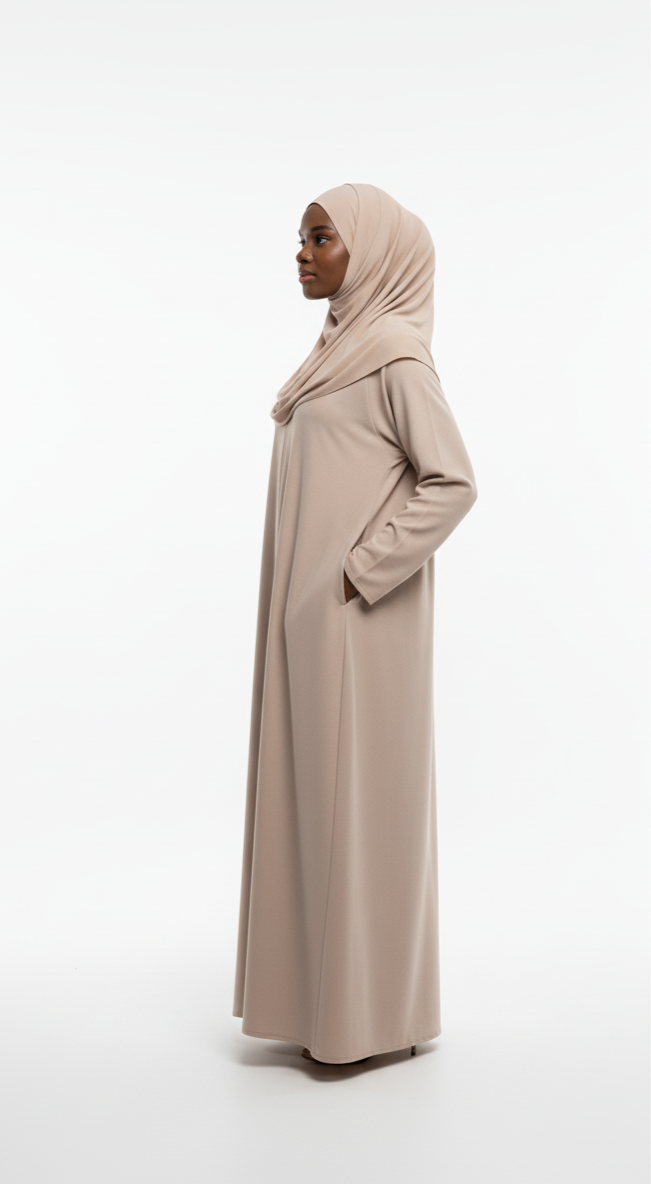 Breathable Zipper Abaya