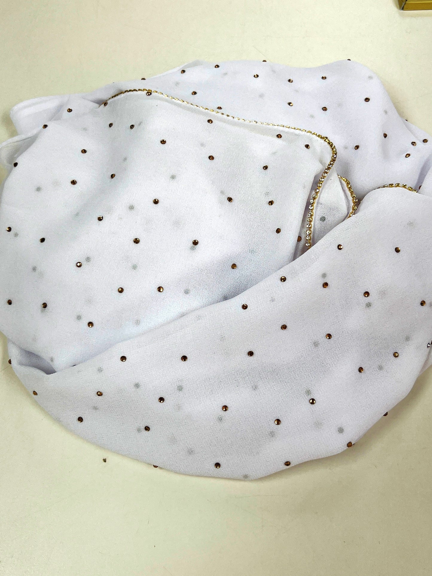 Rhinestone Chiffon Hijab