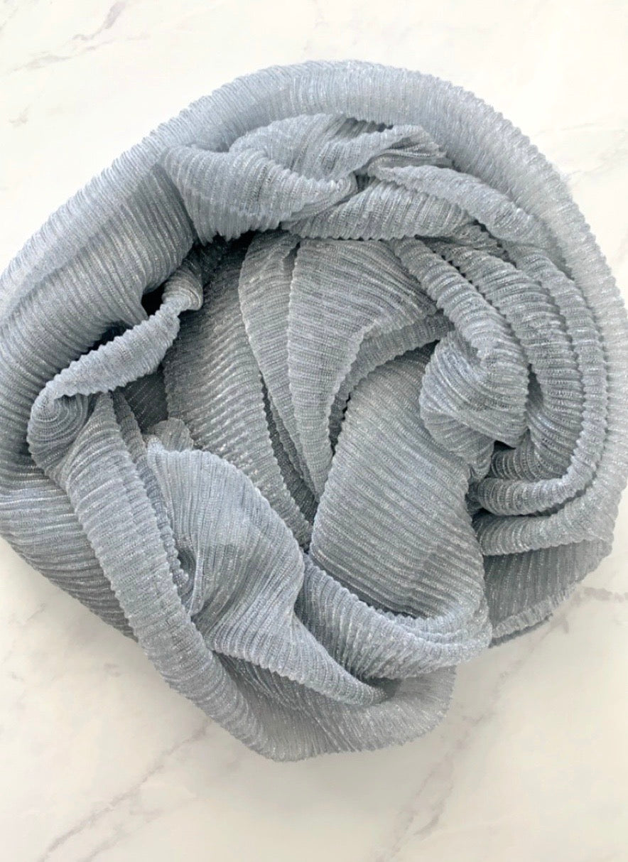 Silver shimmer crinkle