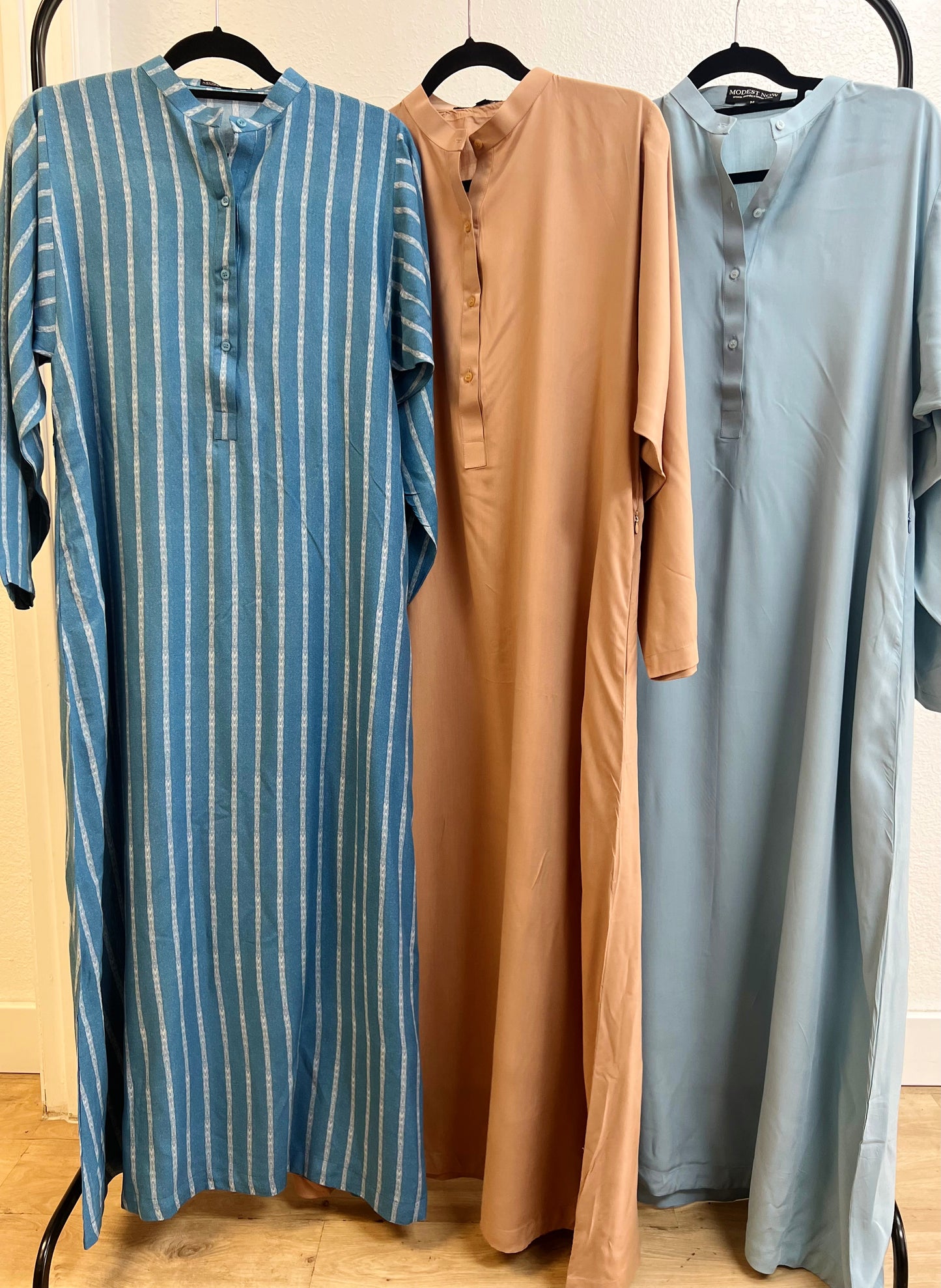 Breathable cotton abaya