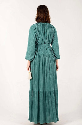 Plisse maxi dress
