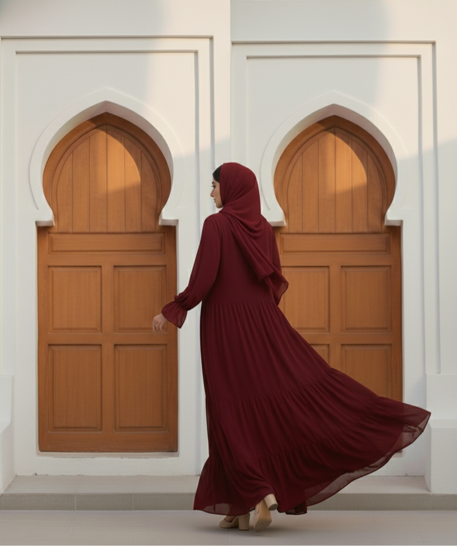 The Sofia Tier Abaya Set