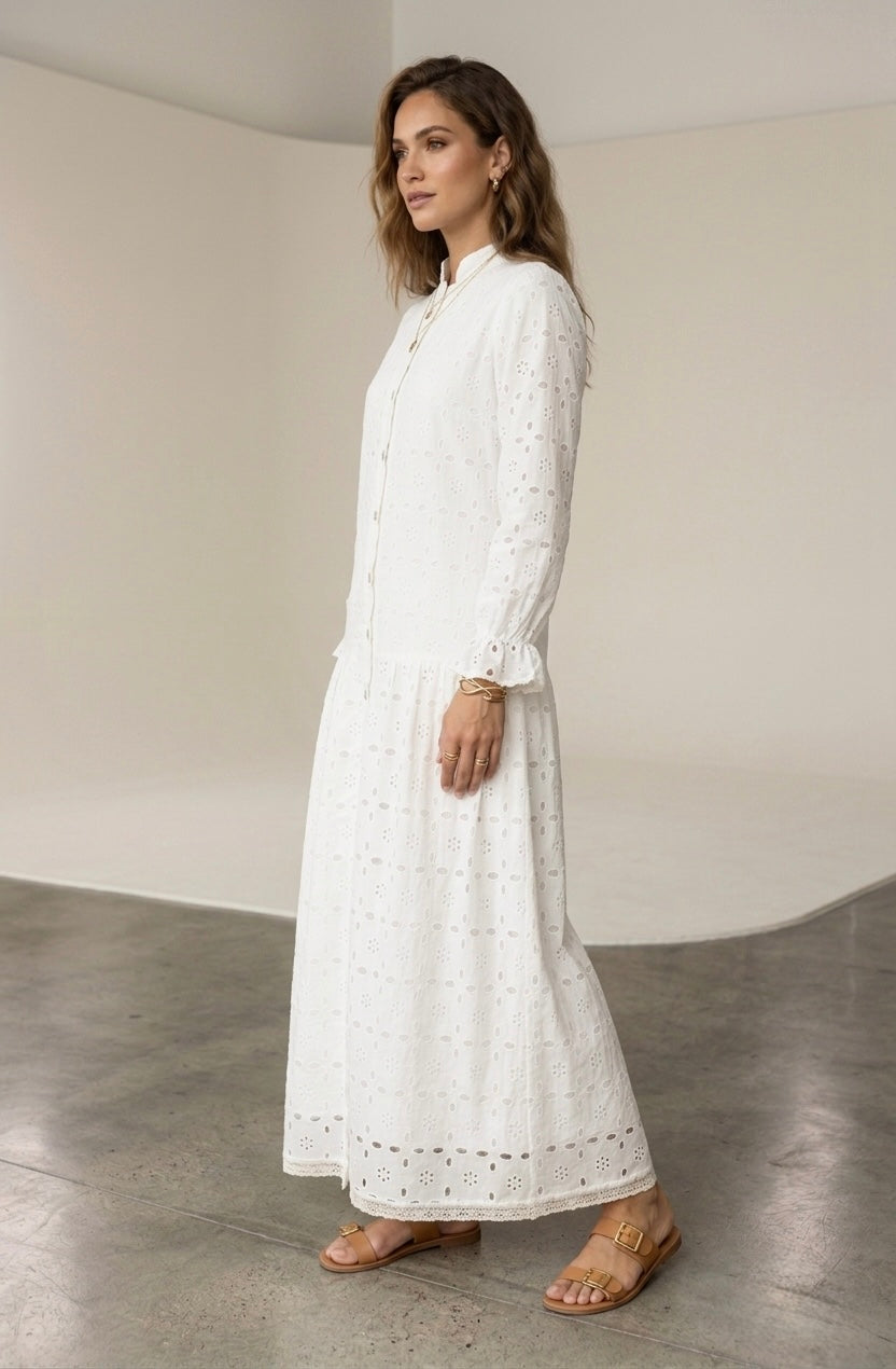 Noor Eyelet Dress