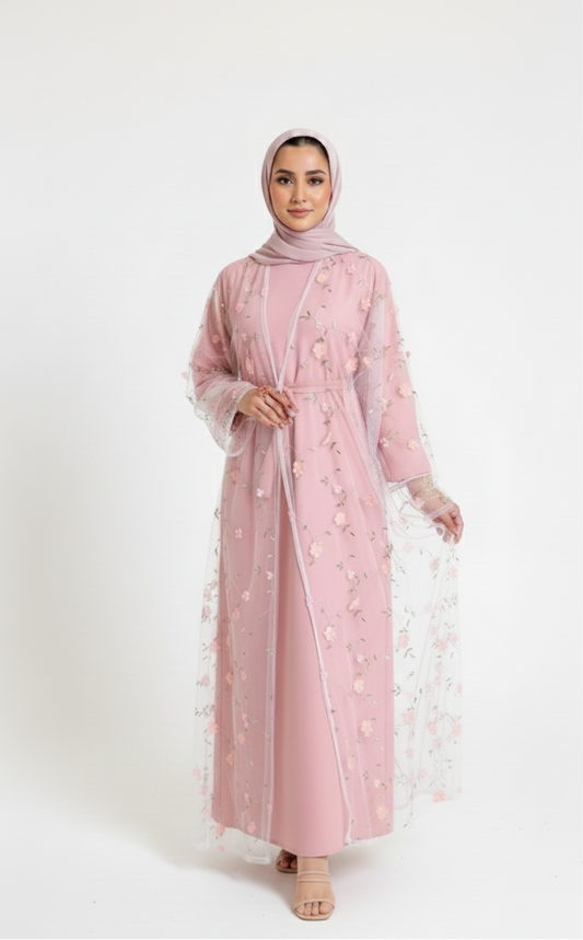 The Bloom abaya set
