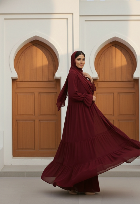The Sofia Tier Abaya Set
