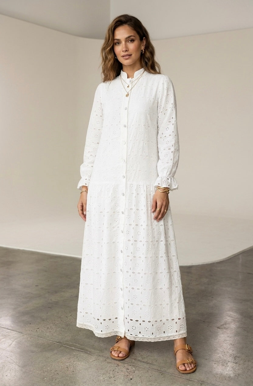 Noor Eyelet Dress