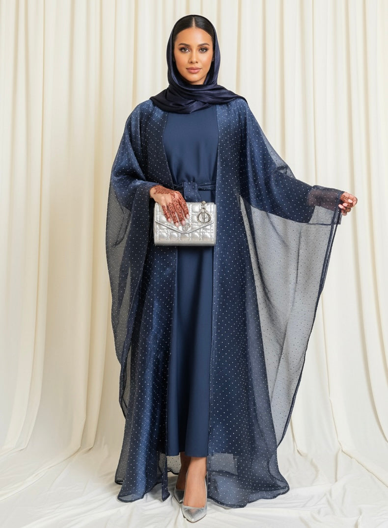 Jazah Organza abaya set