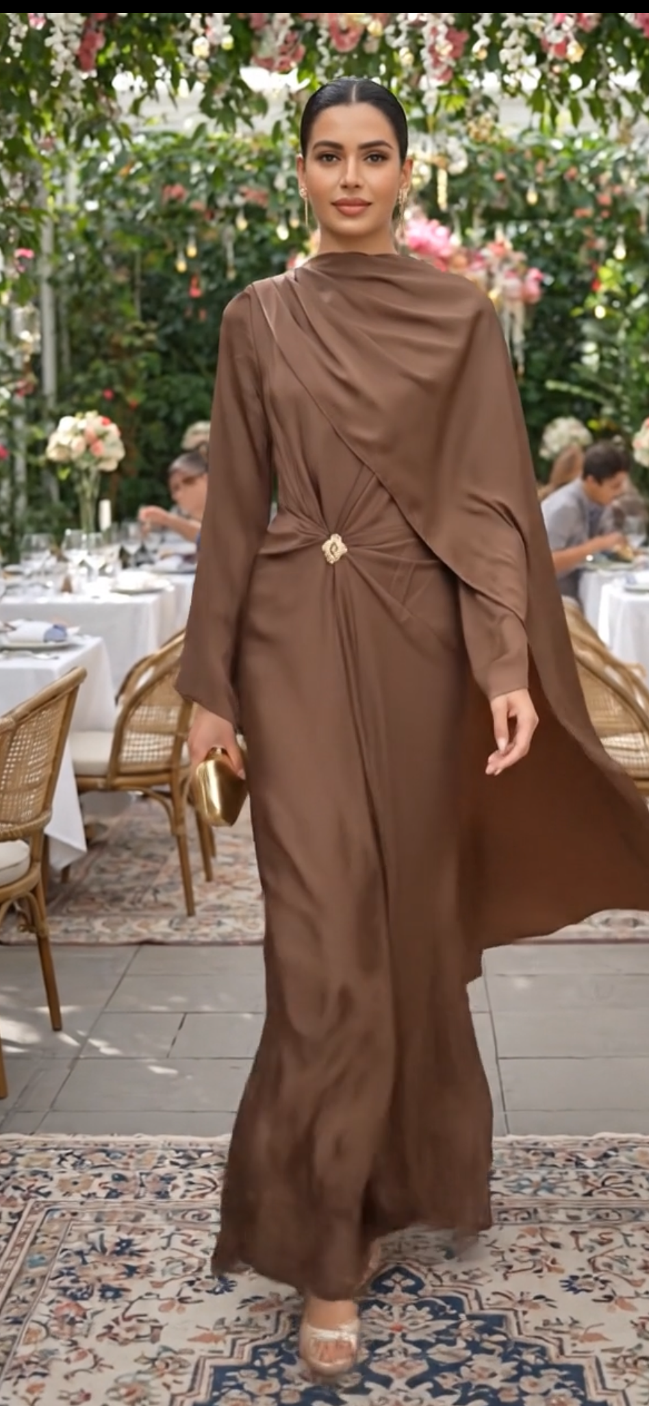 The Aloura Drape Dress – Modest Now