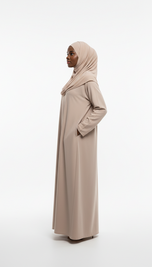 Breathable Zipper Abaya