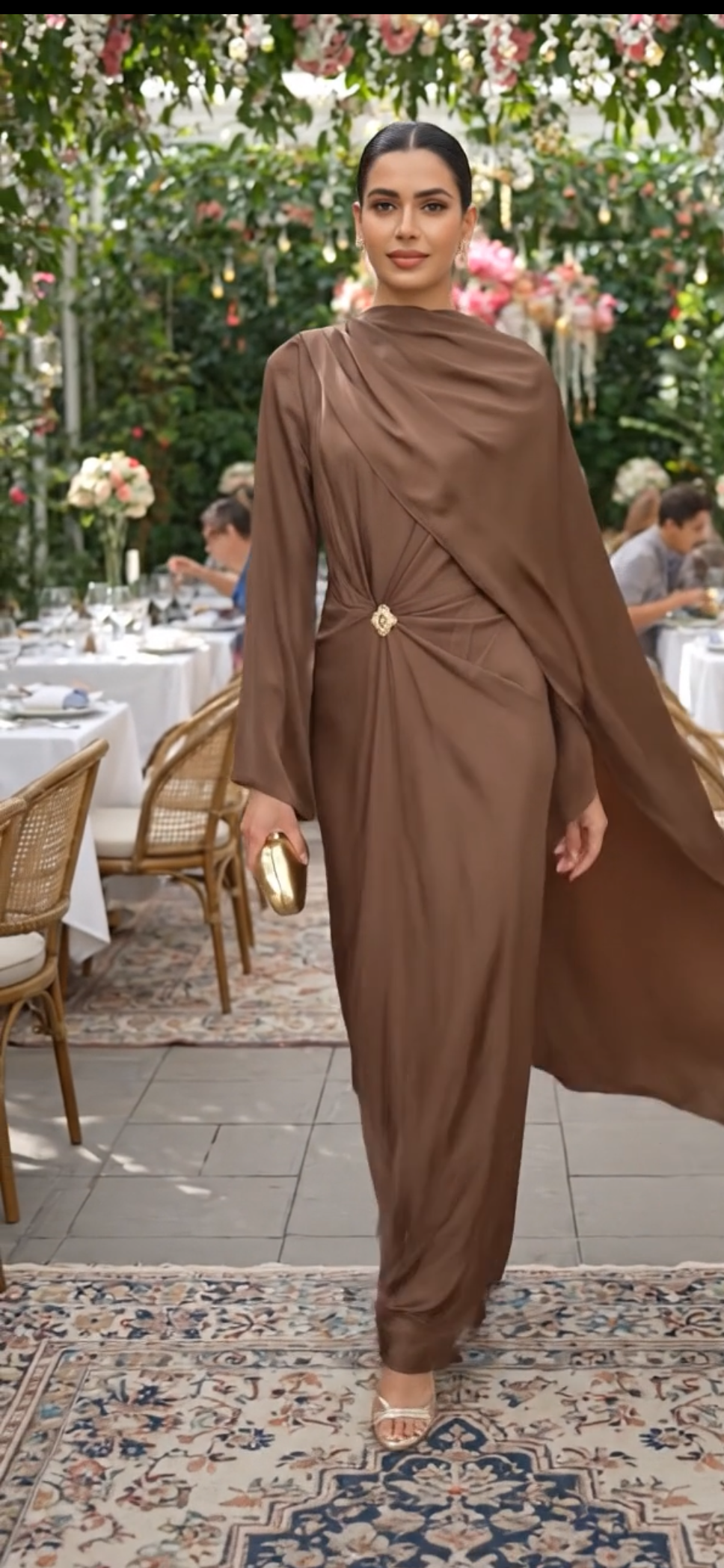 The Aloura Drape Dress – Modest Now