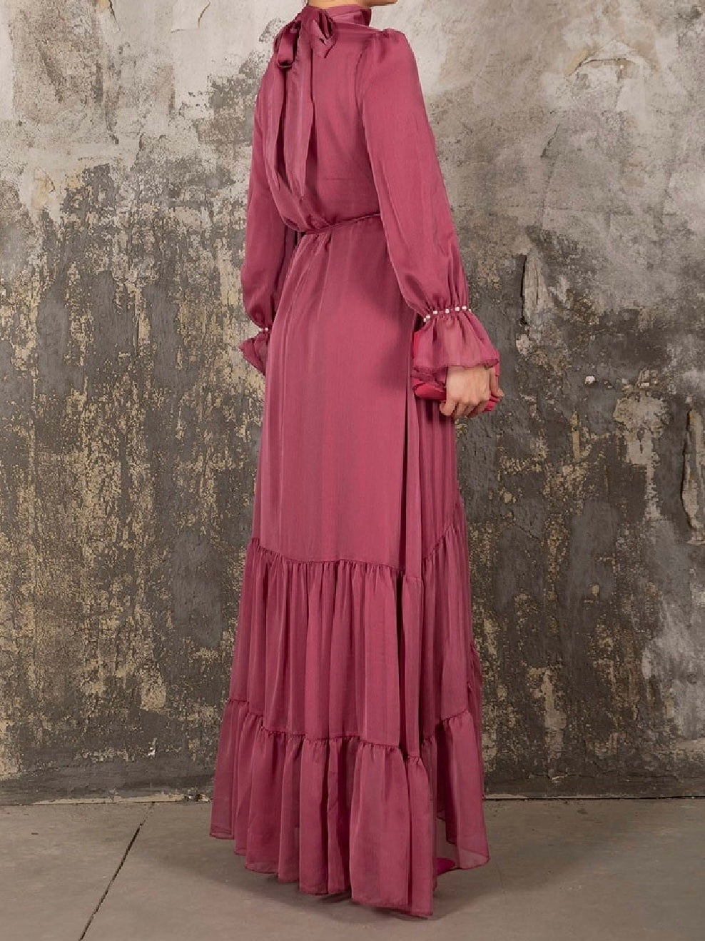 Evening Chiffon High-Low Gown